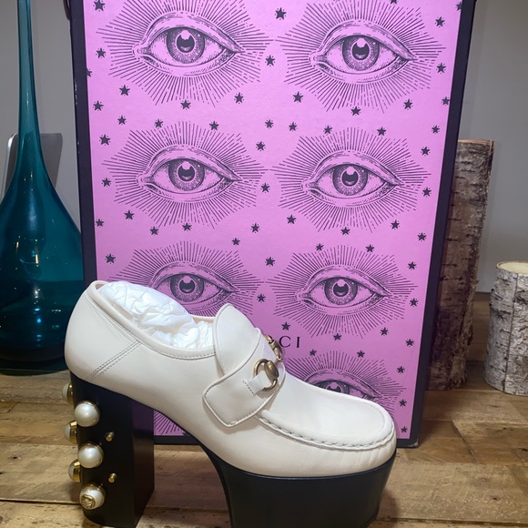 Gucci Vegas Studded Platform Loafers - Picture 11 of 13